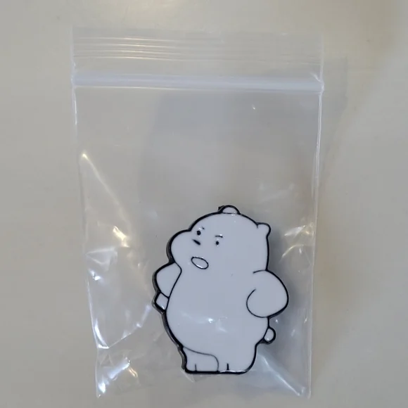 WE BARE BEARS Grumpy ICE BEAR Enamel Pin - Picture 8 of 9
